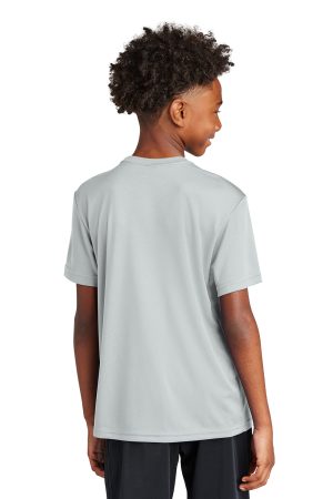 Youth Competitor Moisture Wicking Short Sleeve Crewneck T-Shirt – Silver Grey