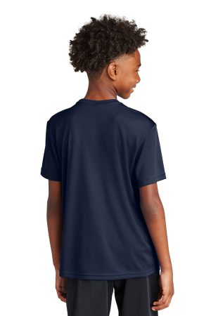 Youth Competitor Moisture Wicking Short Sleeve Crewneck T-Shirt – True Navy Blue
