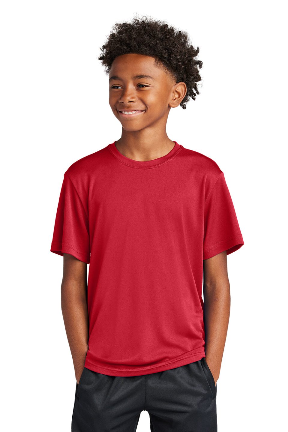 Youth Competitor Moisture Wicking Short Sleeve Crewneck T-Shirt - True Red