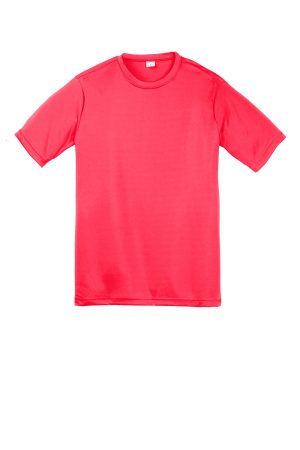 Youth Competitor Moisture Wicking Short Sleeve Crewneck T-Shirt – Hot Coral Pink