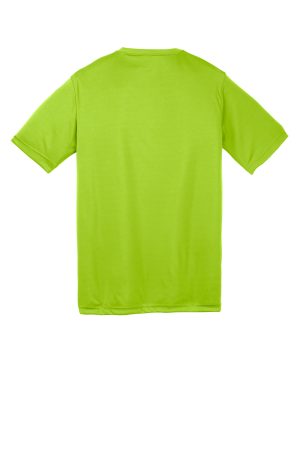 Youth Competitor Moisture Wicking Short Sleeve Crewneck T-Shirt – Lime Shock Green