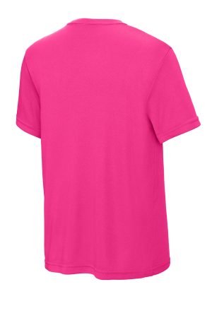 Youth Competitor Moisture Wicking Short Sleeve Crewneck T-Shirt – Neon Pink