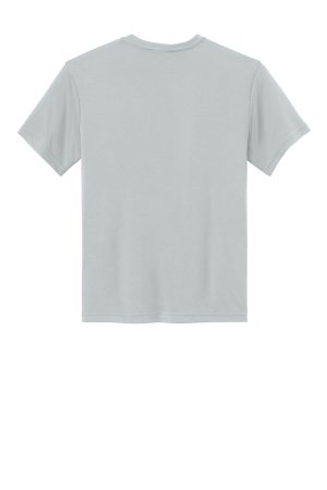 Youth Competitor Moisture Wicking Short Sleeve Crewneck T-Shirt – Silver Grey