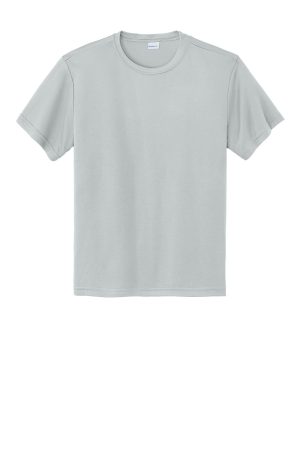 Youth Competitor Moisture Wicking Short Sleeve Crewneck T-Shirt – Silver Grey
