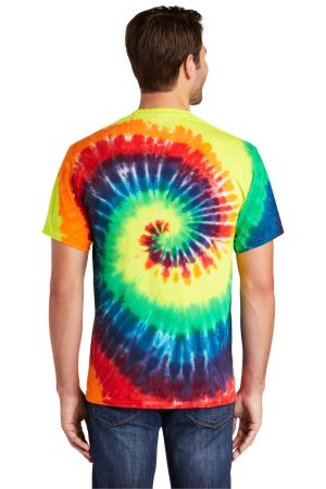 Mens Tie-Dye Short Sleeve Crewneck T-Shirt – Rainbow