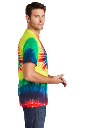 Mens Tie-Dye Short Sleeve Crewneck T-Shirt – Rainbow