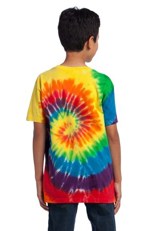 Youth Tie-Dye Short Sleeve Crewneck T-Shirt – Rainbow