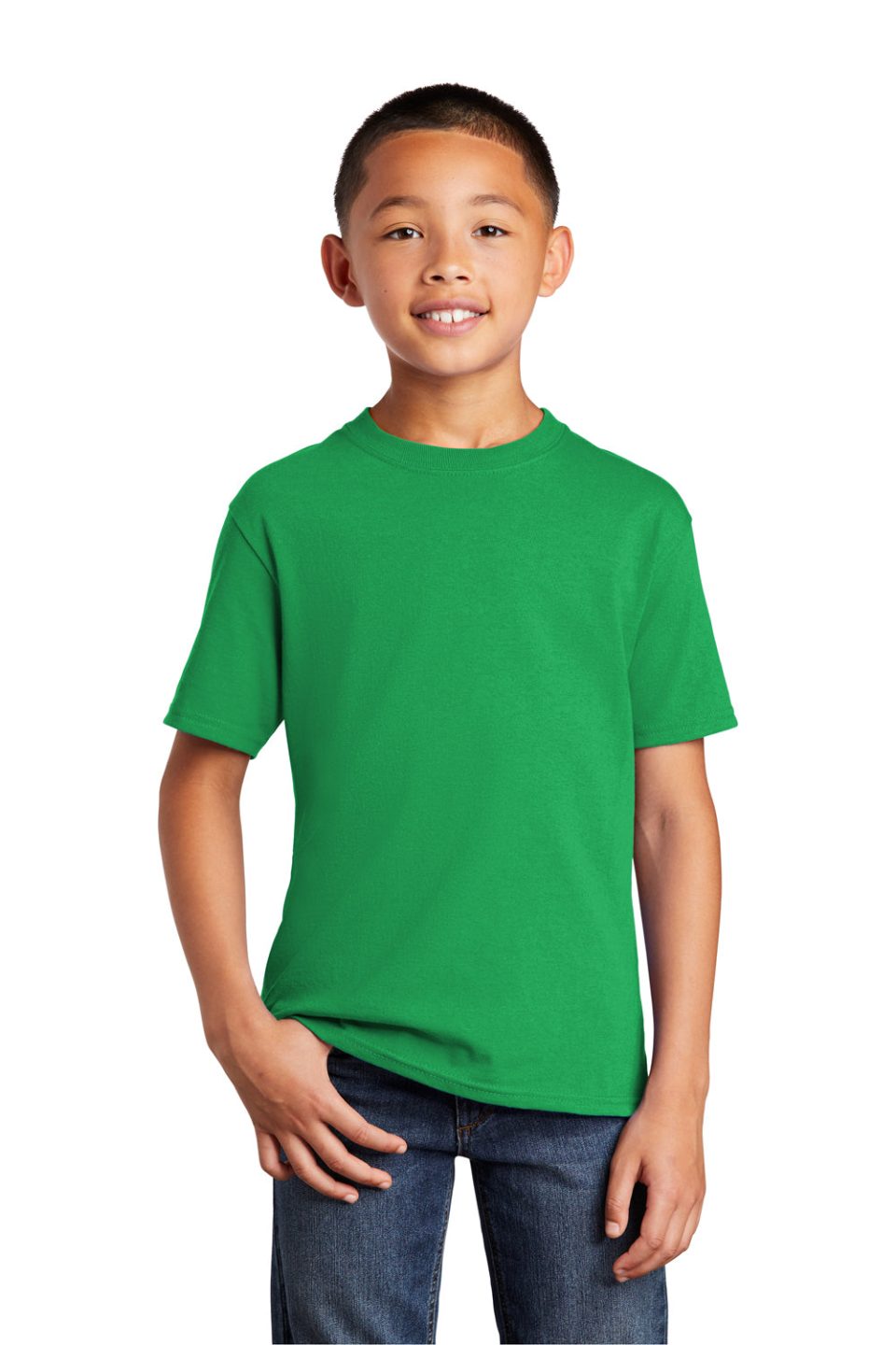 Youth Core Short Sleeve Crewneck T-Shirt - Clover Green