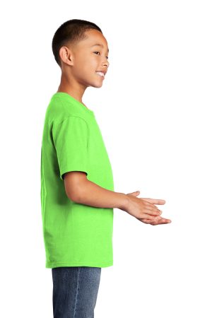 Youth Core Short Sleeve Crewneck T-Shirt – Neon Green