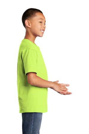Youth Core Short Sleeve Crewneck T-Shirt – Neon Yellow
