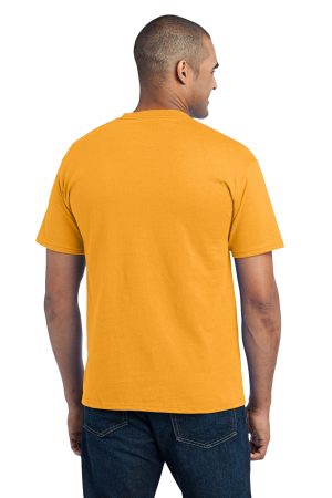 Mens Core Short Sleeve Crewneck T-Shirt Pocket – Gold – Closeout