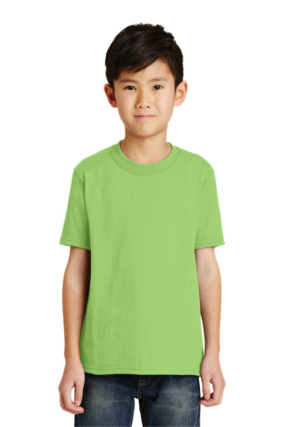Youth Core Short Sleeve Crewneck T-Shirt - Lime Green