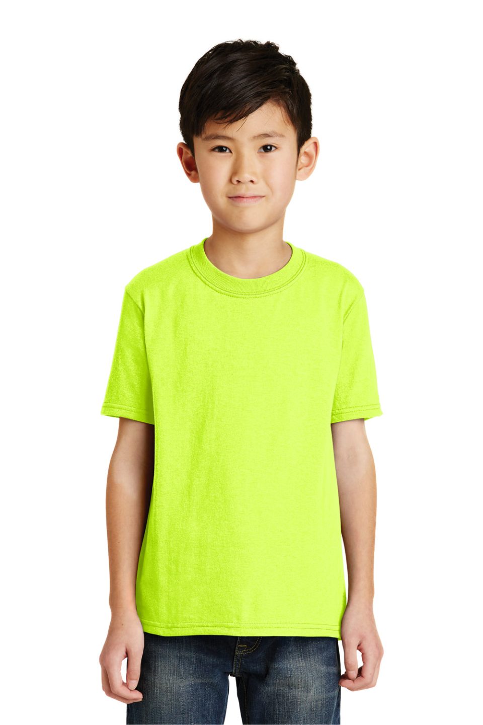 Youth Core Short Sleeve Crewneck T-Shirt - Safety Green