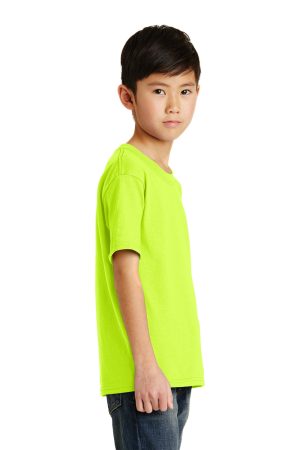 Youth Core Short Sleeve Crewneck T-Shirt – Safety Green