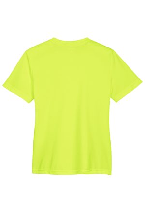 Youth Zone Performance Moisture Wicking Short Sleeve Crewneck T-Shirt – Safety Yellow